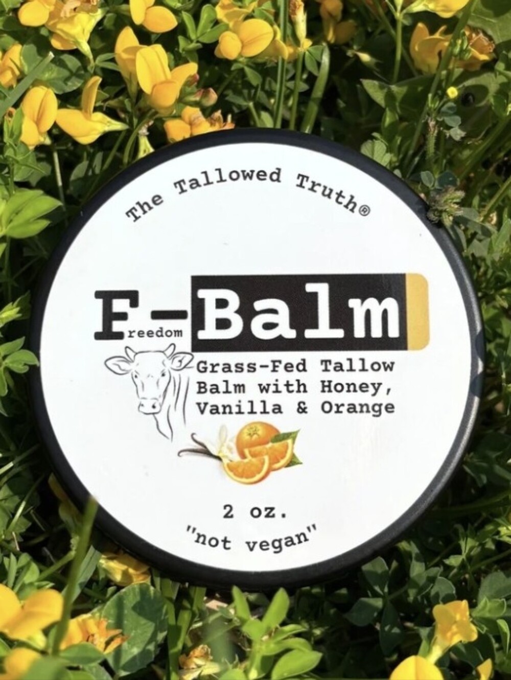 NWT The Tallowed Truth F-Balm Orange & Vanilla Premium Grass-Fed Tallow Balm